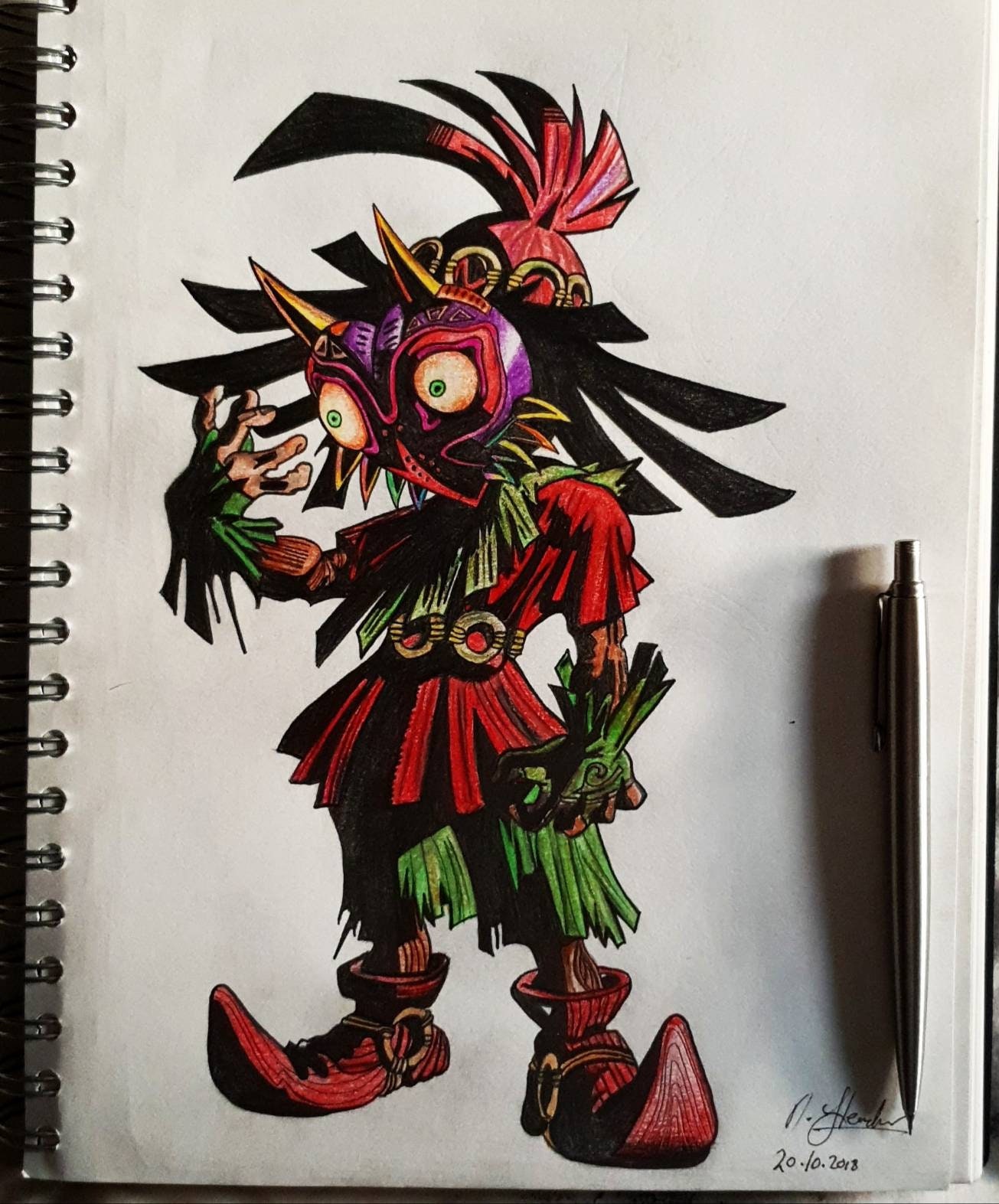Print Skull Kid. LOZ Majora's Mask Etsy UK