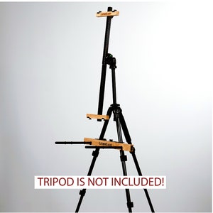 LederEasel Kit - Lightweight Artist Easel and Palette Holder that attaches to your tripod. Great for Plein Air and studio painting.