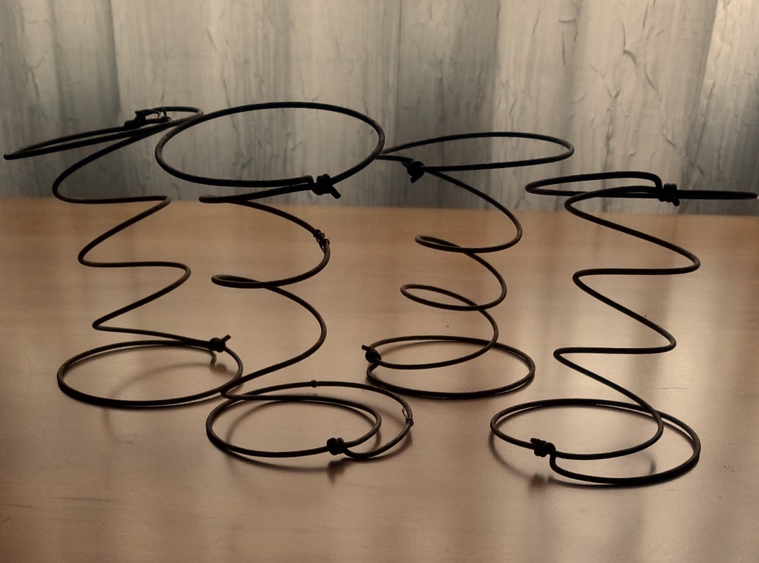 Rusty Vintage Metal Bed Springs Set of 4 Great for Crafting Etsy