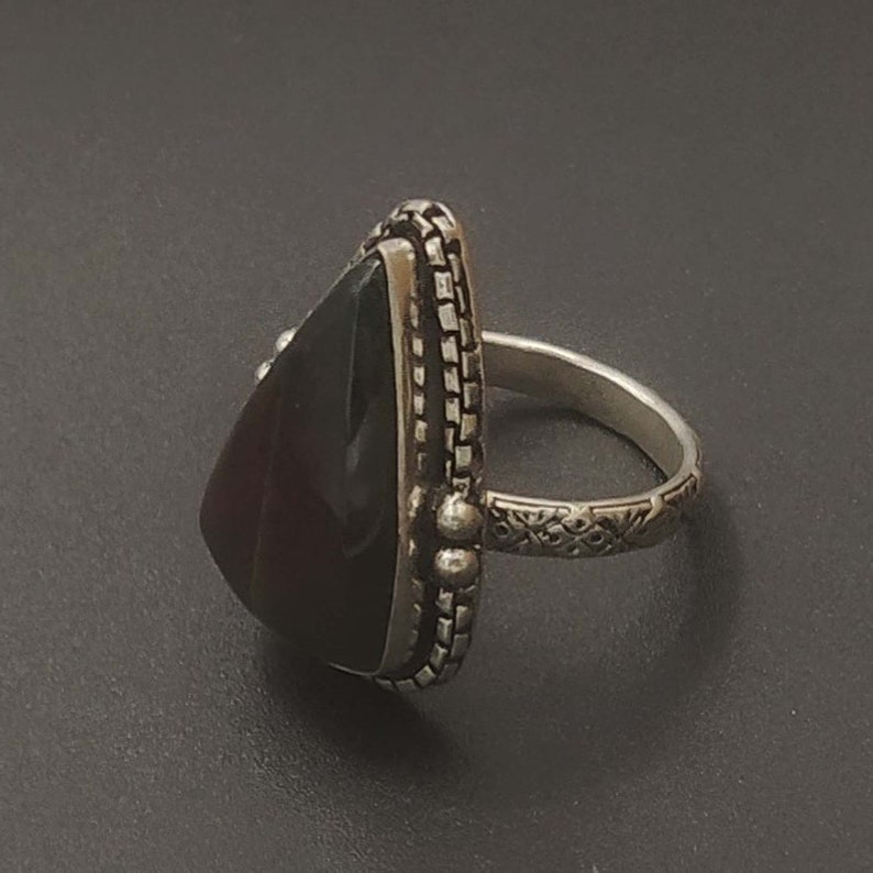 Jasper Jewellery Jasper Ring Size 10 US Gemstone Ring S18 Jasper Jewelry Gemstone Jewelry 925 Silver Plated Ring Handmade Jewelry