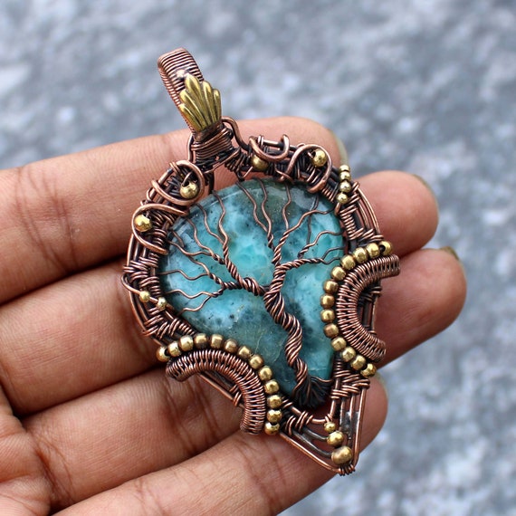 Ancient Roman Glass Slide Pendant Handmade Wire Design Ancient Roman Glass Slide Pendant Handmade Wire Design