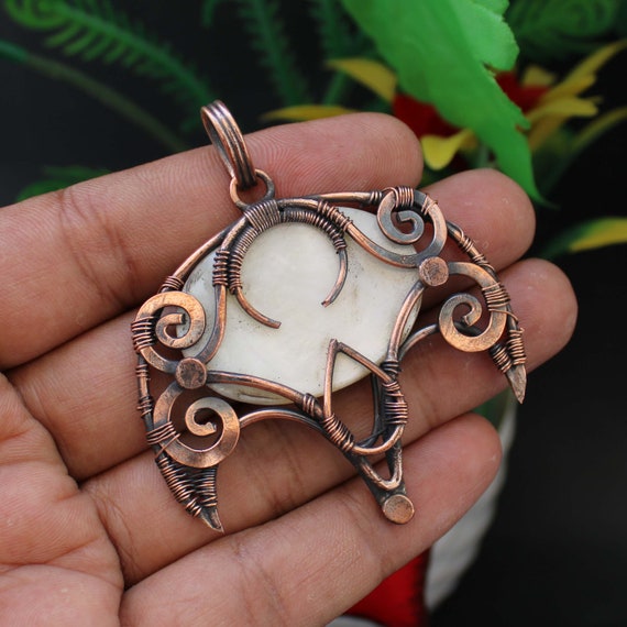 Pendentif Ethnique Fait Main En Unakite 0,8" P 155