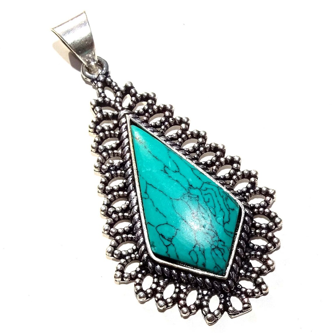 Turquoise Pendant Turquoise Jewelry Turquoise Jewellery 925 Etsy