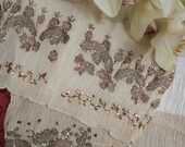 ANTIQUE Ottoman Embroidery Ottoman Towel with Goldthreads Handwoven 18th century Antique Home decor.