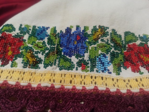 Floral ROMANIAN Traditional HAND-Embroidered  Blo… - image 7