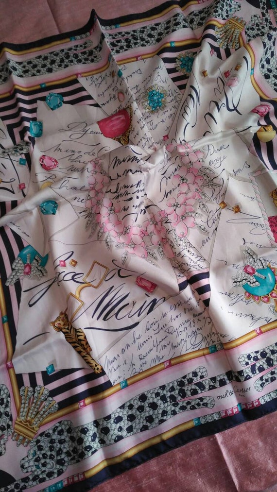 cartier paris silk scarf