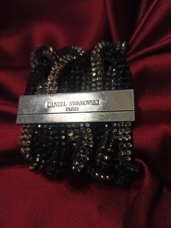 Roberto Cavalli Gold Swarovski Crystal Snake Bracelet | The Chic Selection