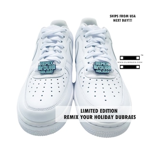 Limited Edition Remix Your Holiday Statement Dubraes Lace Tags Dubrae Shoe Charms Air Force Ones Ships From The USA Next Business Day
