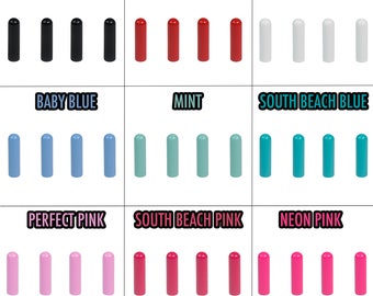 Metal Bullet Dome Tips Shoelace Aglets Lace Tips with screws Removable Hoodie Laces Tips 4 Pcs Repair Shoelace DIY Cord Lacetips 10 Colors