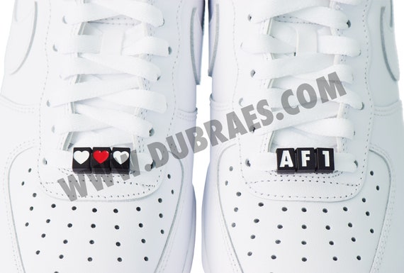 AF1 Love Limited Edition Dubraes Lace Tags Dubrae Shoe Charms for