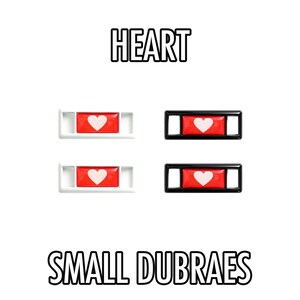 Heart Love Small Lace Tags PREMIUM Metal Dubrae Replacement Valentines Lace Dubraes