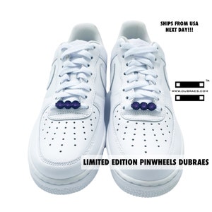 Limited Edition Pinwheel Statement Dubraes Lace Tags Dubrae Shoe Charms Air Force Ones Ships From The USA Next Business Day