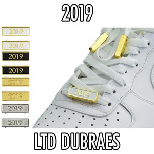 2019 Limited Edition Medium Metal Lace Tags PREMIUM Replacement Gold Silver Lace Dubraes