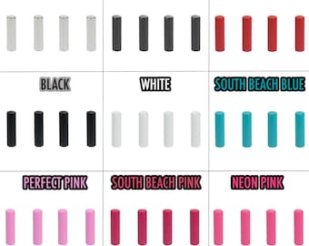 Metal Cylinder Shoelace Aglets Lace Tips with screws Removable Hoodie Laces Tips 4 Pcs Repair Shoelace DIY Cord Lacetips 10 Colors