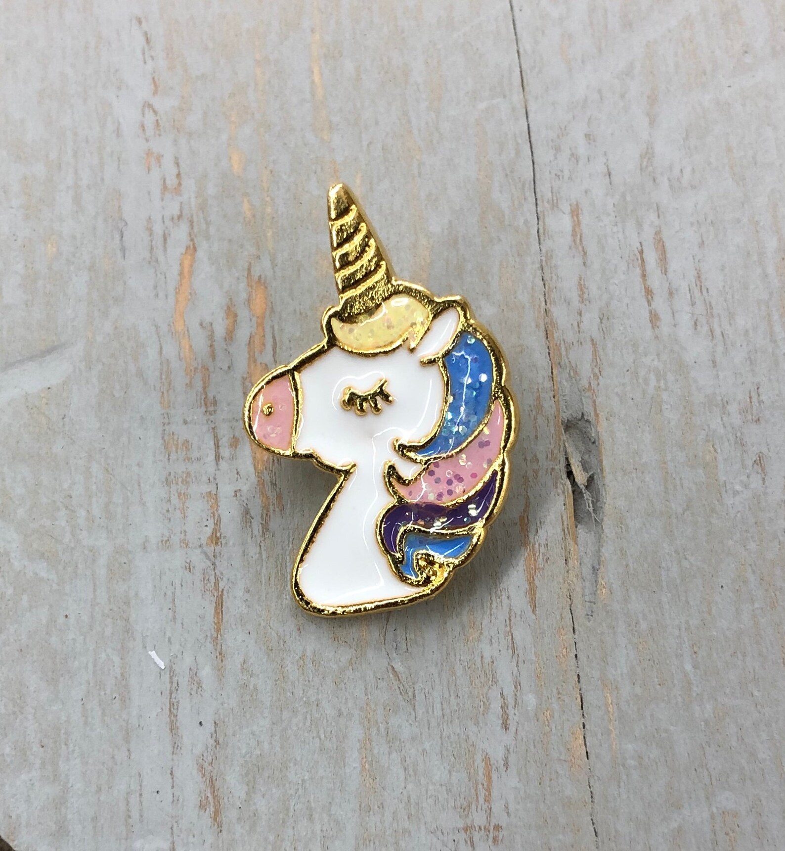 Unicorn Enamel Pin Unicorn Pin Personalized T Etsy