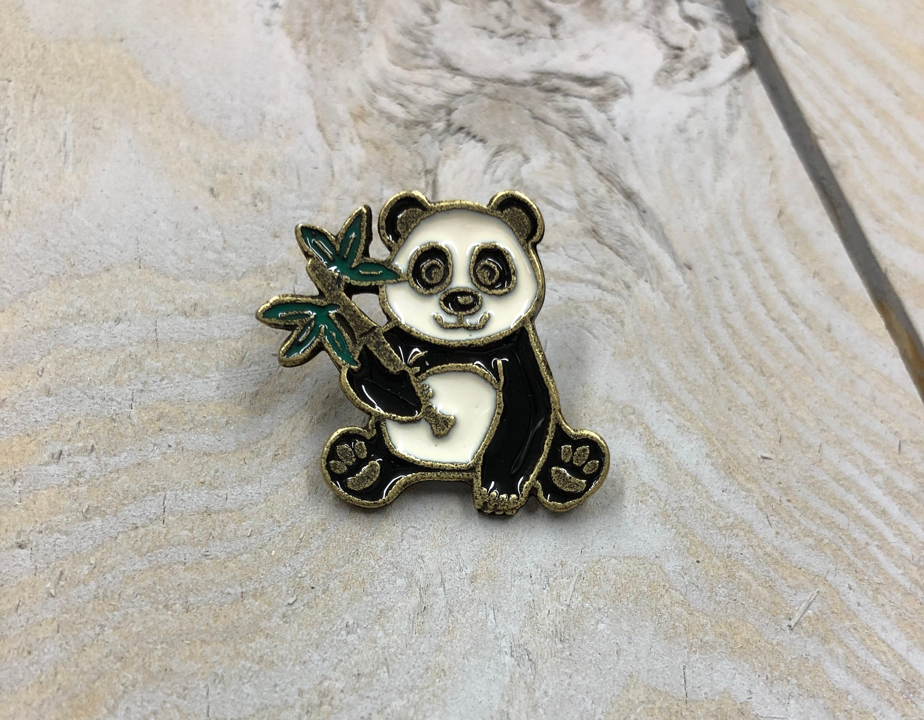 Panda Enamel Pin Personalized Gift - Etsy