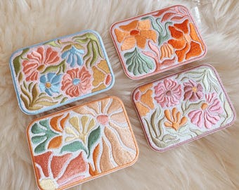 Botanical Impressions Iron On Patch - Matisse Inspired Embroidered Patches - Flowers Floral Flower Market Minimalist