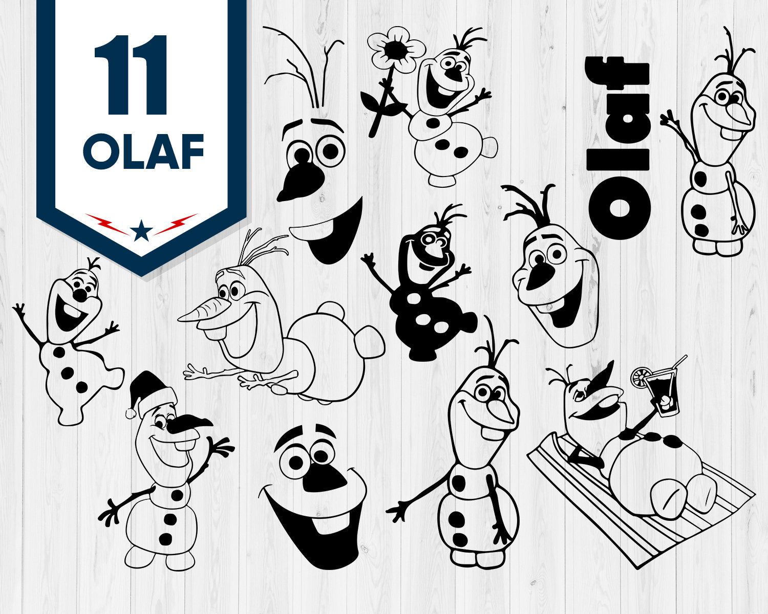 Download OLAF SVG Frozen Silhouette Frozen Svg Olaf decal olaf | Etsy