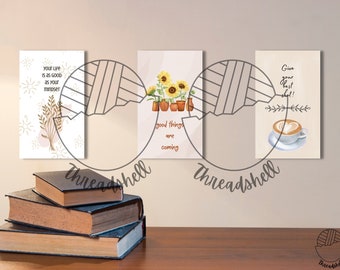 Printable Magnetic Bookmark - PNG - Aesthetic - Give your best shot - Good mindset - Good things are coming