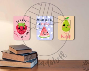Printable Magnetic Bookmark - PNG - One in a Melon - Berry Special - Pearfect