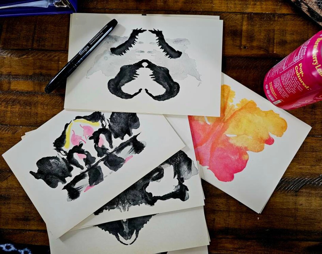 Holtzman Inkblot Technique Original 1958 Card Set Form A 45 Etsy