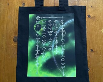 Vulcan Calligraphy Tote Bag