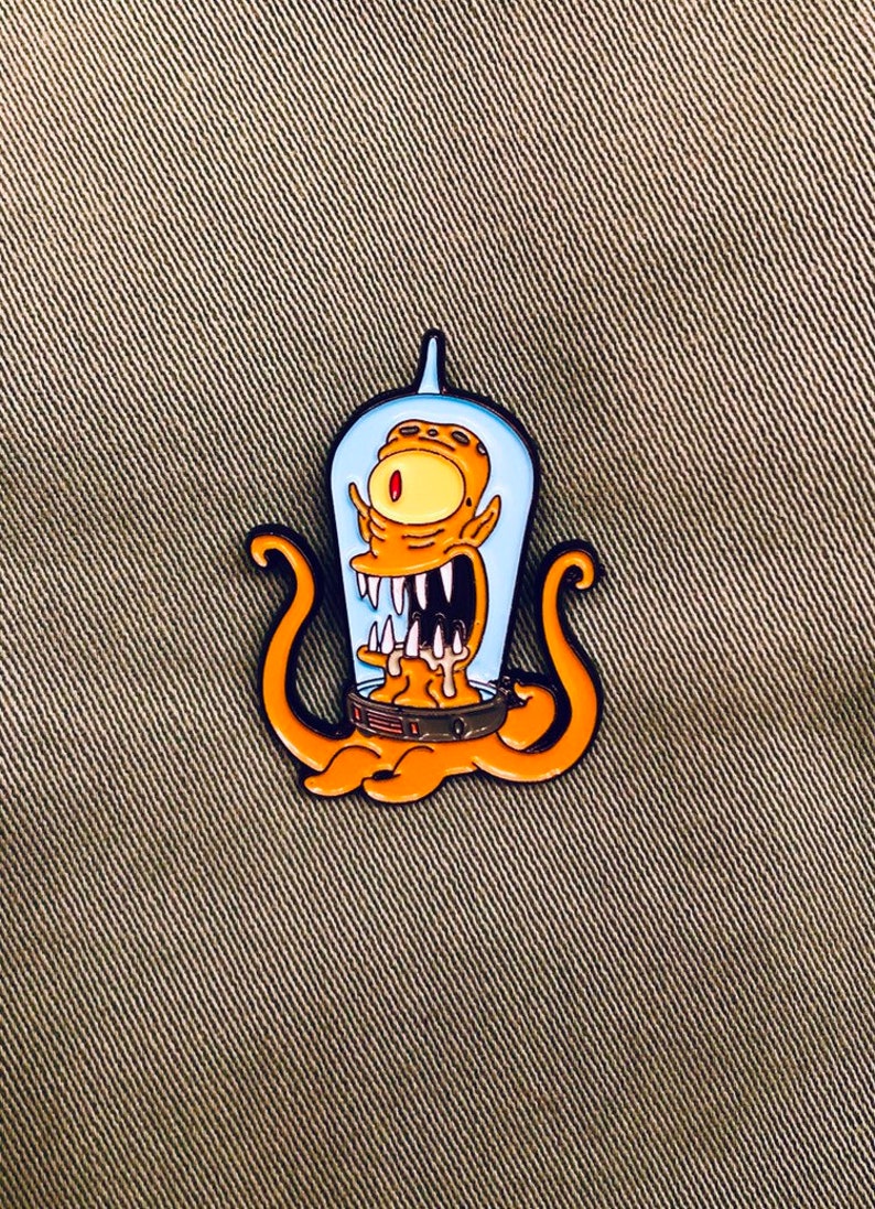 Simpsons Alien Pin | Etsy