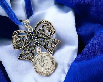 Ukrainian traditional necklace - dukach| Unique Dukach Choker with Symbolic Dove Medallion|Dukach-banth|Authentic styling|Ukrainian necklace