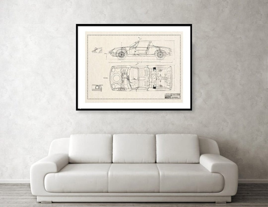 PORSCHE914 ポルシェ914Targa Roadster 設計図 PORSCHE914 ポルシェ914Targa Roadster 設計図
