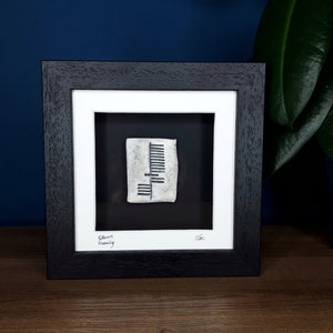 Family - &#39;Clann&#39; framed ceramic Ogham