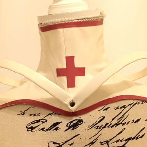 Nurse latex neck corset