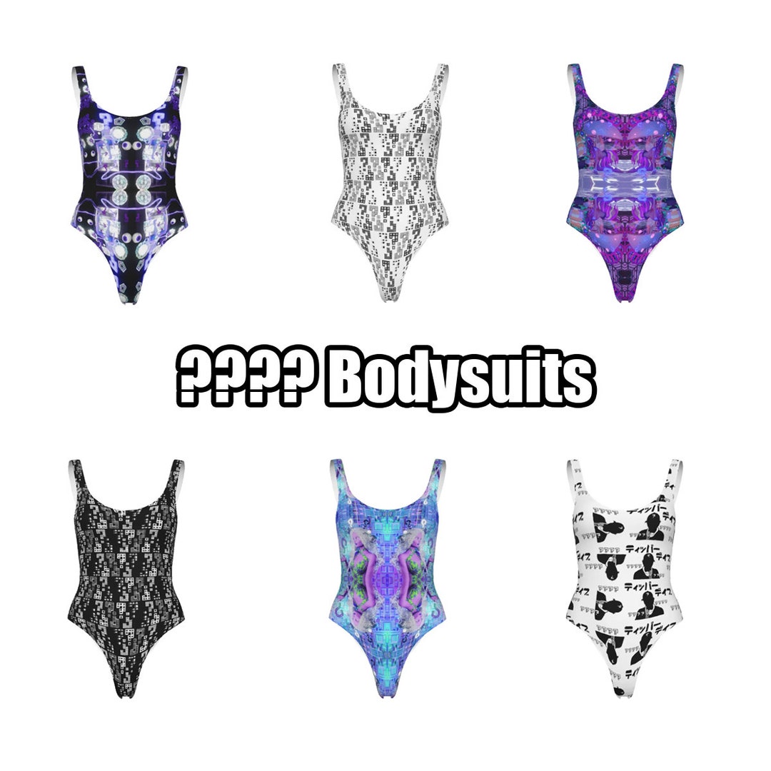 Tipper Bodysuit Question Mark Festival Clothing Trippy Fabric Pattern Suwannee Rendezvous Tipper