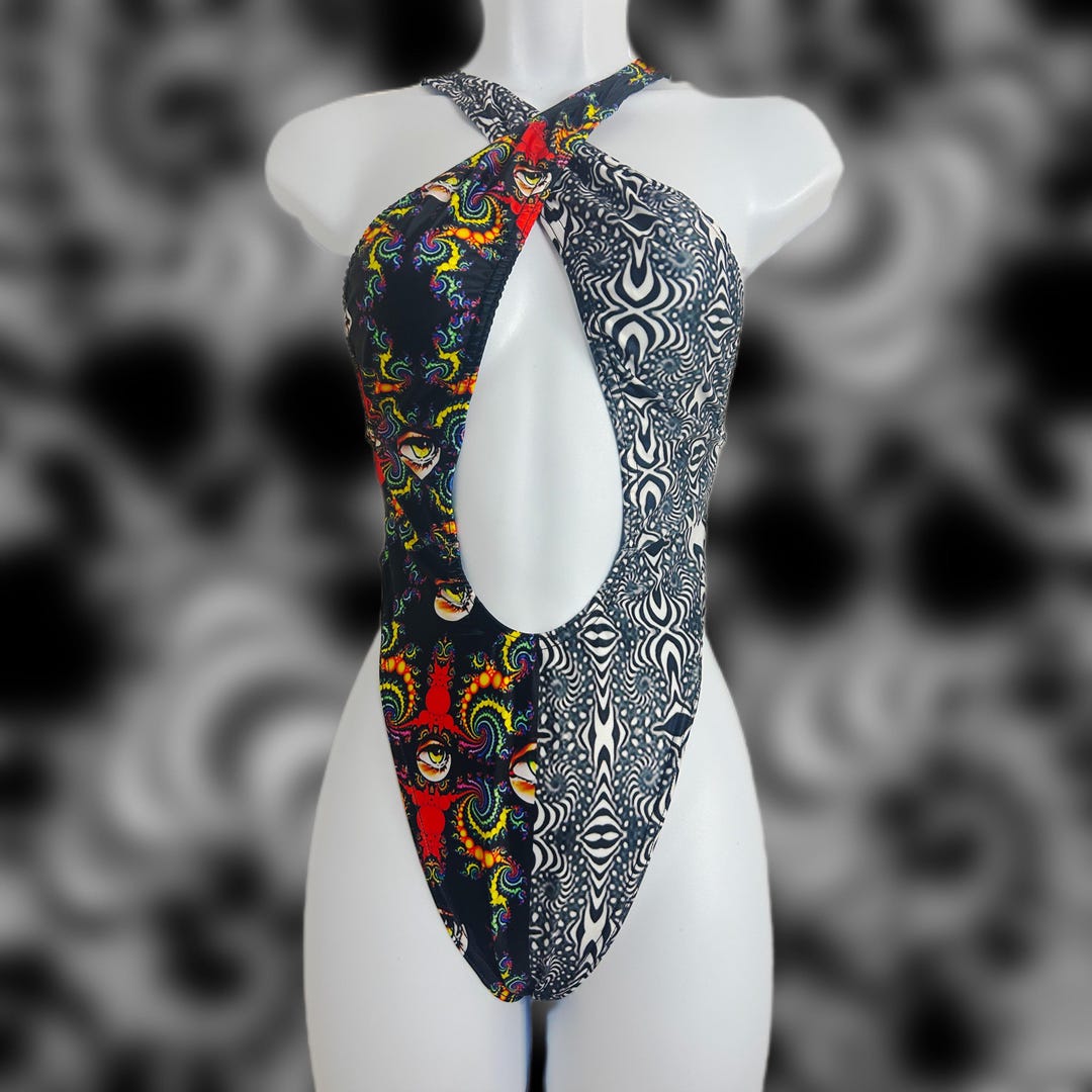 Festival Bodysuit Trippy Patterns Rave Outfit EDM EDC Las Vegas ...