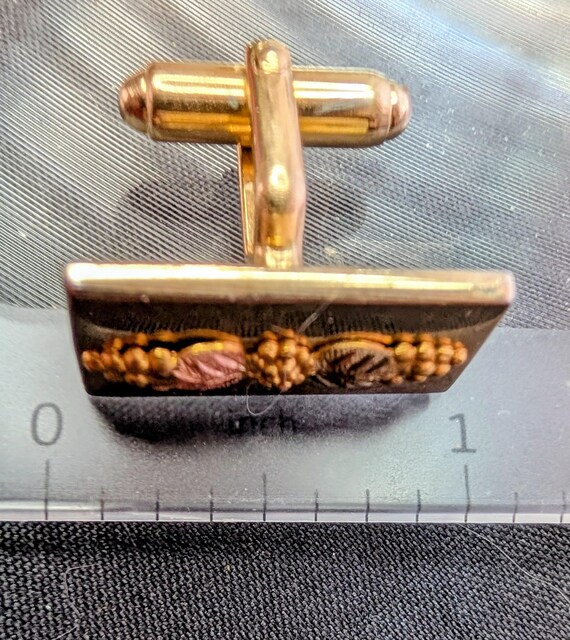 Black Hills Gold Cufflinks Rectangular - image 3