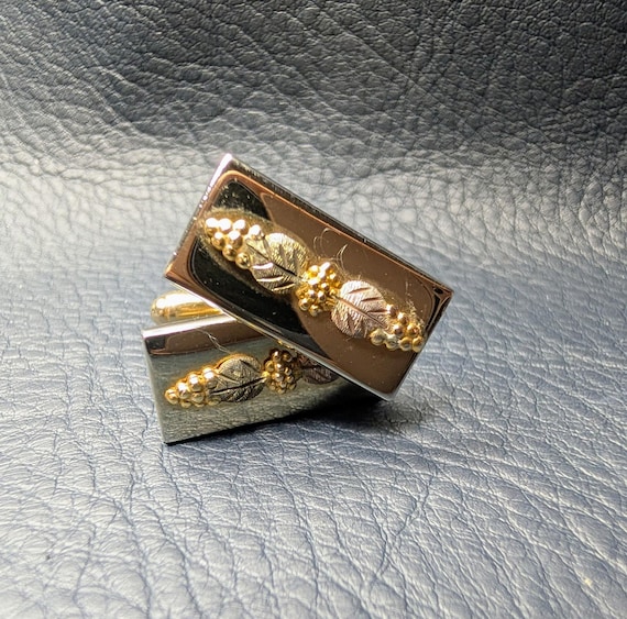 Black Hills Gold Cufflinks Rectangular - image 1
