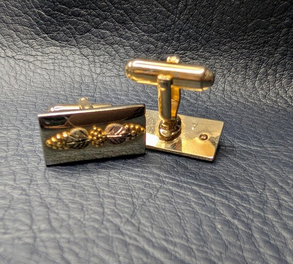 Black Hills Gold Cufflinks Rectangular - image 5