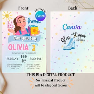 Ms. Rachel Invitation, Ms. Rachel Birthday Invitation, Digital ...