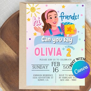 Ms. Rachel Invitation, Ms. Rachel Birthday Invitation, Digital ...