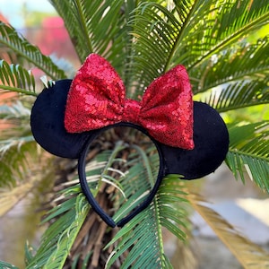 Minnie Ears, Mouse ears, Plushie Minnie Ears, Fuzzy Minnie Ears, Mickey Ears