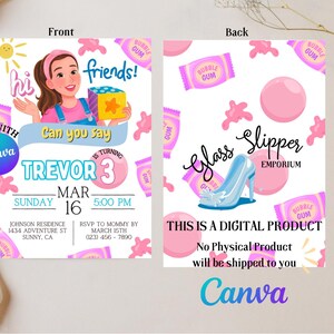Ms. Rachel Invitation, Ms. Rachel Birthday Invitation, Digital ...
