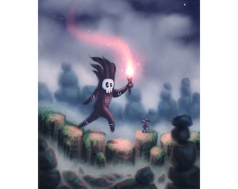 The Explorer's Guardian Art Print