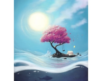 Swing Island Art Print