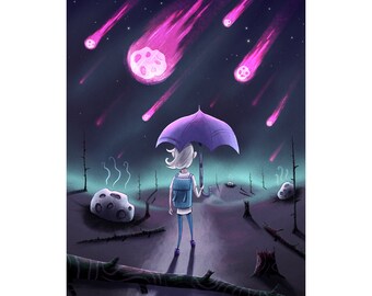 Meteor Shower Art Print