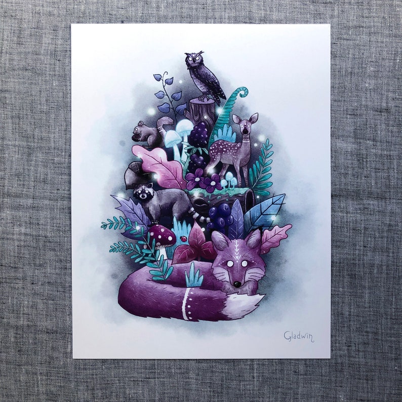 Forest Illustration Art Print image 2