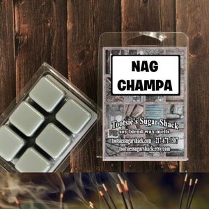 nag champa wax melts - nag champa wax cubes wax tarts for warmers - strong wax tart melt - wax melts for hippies