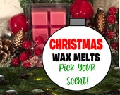 CHRISTMAS WAX MELTS - strong wax tart melts - soy blend wax melts - wax melts for warmer - cheap christmas wax melts