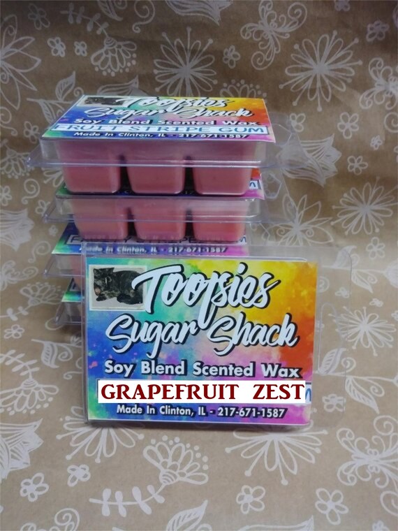 Grapefruit wax tart melts fruity wax melts strong wax tart Etsy