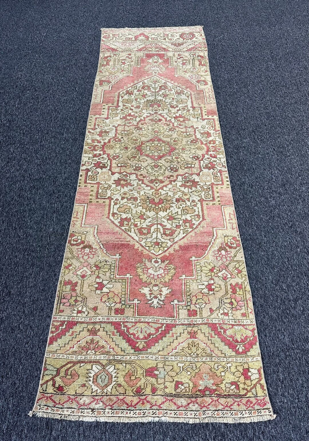 Rusk Color Rug Runners 3’x10’ft. Soft Color Rug. Vintage Runner Rug. Red Runner Rug. Nomadic ...