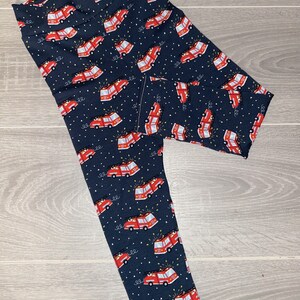 Kinder / Baby / Kleinkind / Teen Leggings Hosen Navy Fire Engines