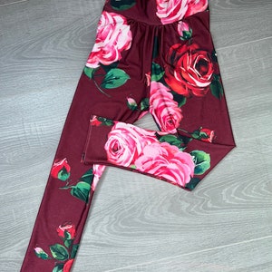 Kinder / Baby / Kleinkind / Teen Leggings Hosen Rose Floral